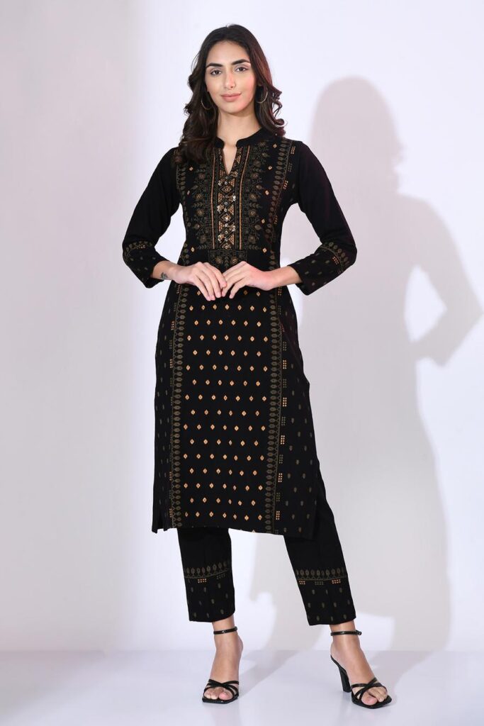 black kurta