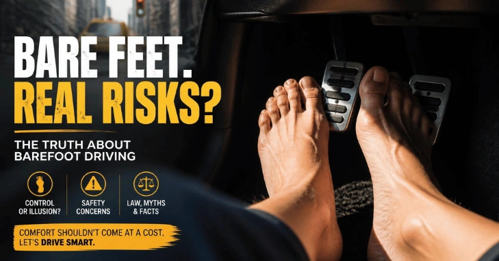 Is Barefoot Driving Safe?