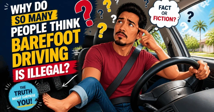 Why Do So Many People Think Barefoot Driving Is Illegal?