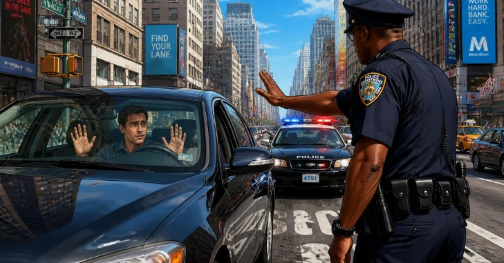 What Should You Do When Police Signal You to Stop?